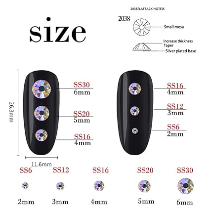 1000 Stück SS20 5 mm Flatback-Strasssteine, klares Glas, runde Edelsteine, Kristalle für Nagelkunst, DIY, Handwerk, Kleidung, Schuhe, Taschen (Dunkelviolett) 