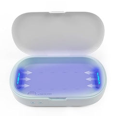 Caja desinfectante con luz UV, esterilizador UVC para teléfono, limpieza ultravioleta 99,99% para cepillo de dientes, joyería, gafas, herramientas para uñas, llaves, aromaterapia 