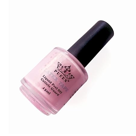 PUEEN Cinta de látex Peel Off Protector de cutícula Protector de barrera para la piel Nail Art Cinta líquida 15 ml Rosa - BH000584 