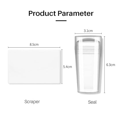 Rascador de estampador de uñas de silicona transparente con cabeza de 2,8 CM con tapa, plantillas de transferencia de esmalte de estampado transparente, herramientas de manicura, sello de uñas con punta francesa de silicona transparente