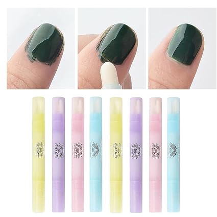 Generic 2x Manicure Tool Refillable Nail Polish Edge Corrector Remover Pen W/ 6 Tips