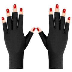 Pimoys UV-Handschuhe für Gel-Maniküre, UPF50+, fingerlose UV-Licht-Handschuhe für Gel-Nägel, UV-Nagel-Handschuhe, Maniküre-Handschuhe, UV-Schutz-Handschuhe