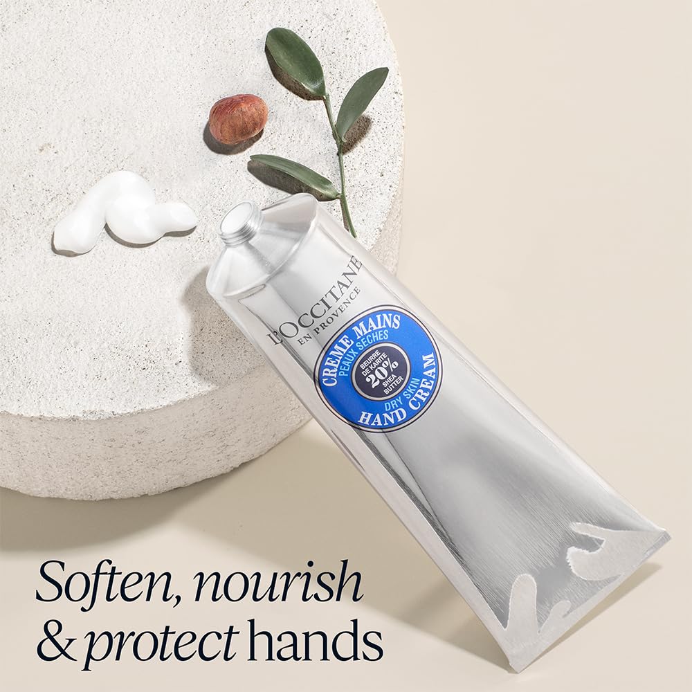 L'Occitane Sheabutter-Handcreme: Pflegt sehr trockene Hände, schützt die Haut, mit 20 % Bio-Sheabutter, vegan 