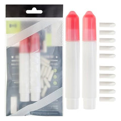 Set of 2pcs Professional Nail Art Nail Refillable Polish Varnish Removers/Correction Pens/Correctors With 10pcs White Replacement Tips By VAGA