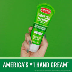 O'Keeffe's Working Hands Crema de manos, alivia y repara manos extremadamente secas, tubo de 3 oz, (paquete de 2) 