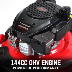 Gas Lawn Mower 21-Inch 144 cc OHV Engine 3-in-1 Push Mower with Bagging 2024 Version