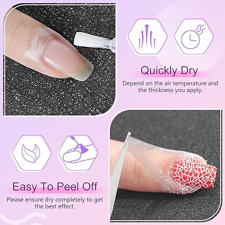 SAVILAND Liquid Latex for Nails, 30ML Upgraded Antifreeze Latex Nail Polish Barrier Peel Off - Latex Tape Peel Off for Nails Cuticle Guard Skin Barrier Protector Nail Latex with Tweezers for Home DIY