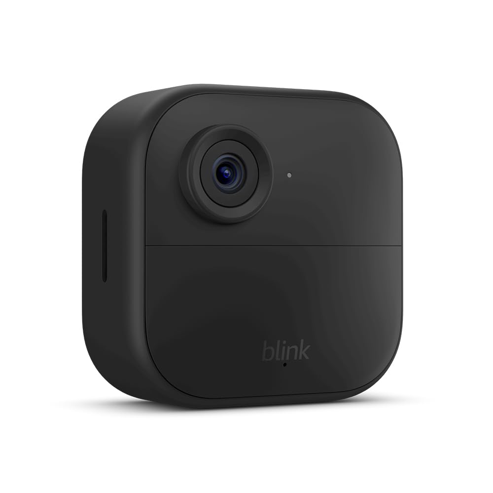 Völlig neues Blink Outdoor 4 (4. Generation) – Kabellose intelligente Sicherheitskamera, zwei Jahre Akkulaufzeit, Zwei-Wege-Audio, HD-Live-Ansicht, verbesserte Bewegungserkennung, funktioniert mit Alexa – 3-Kamera-System 