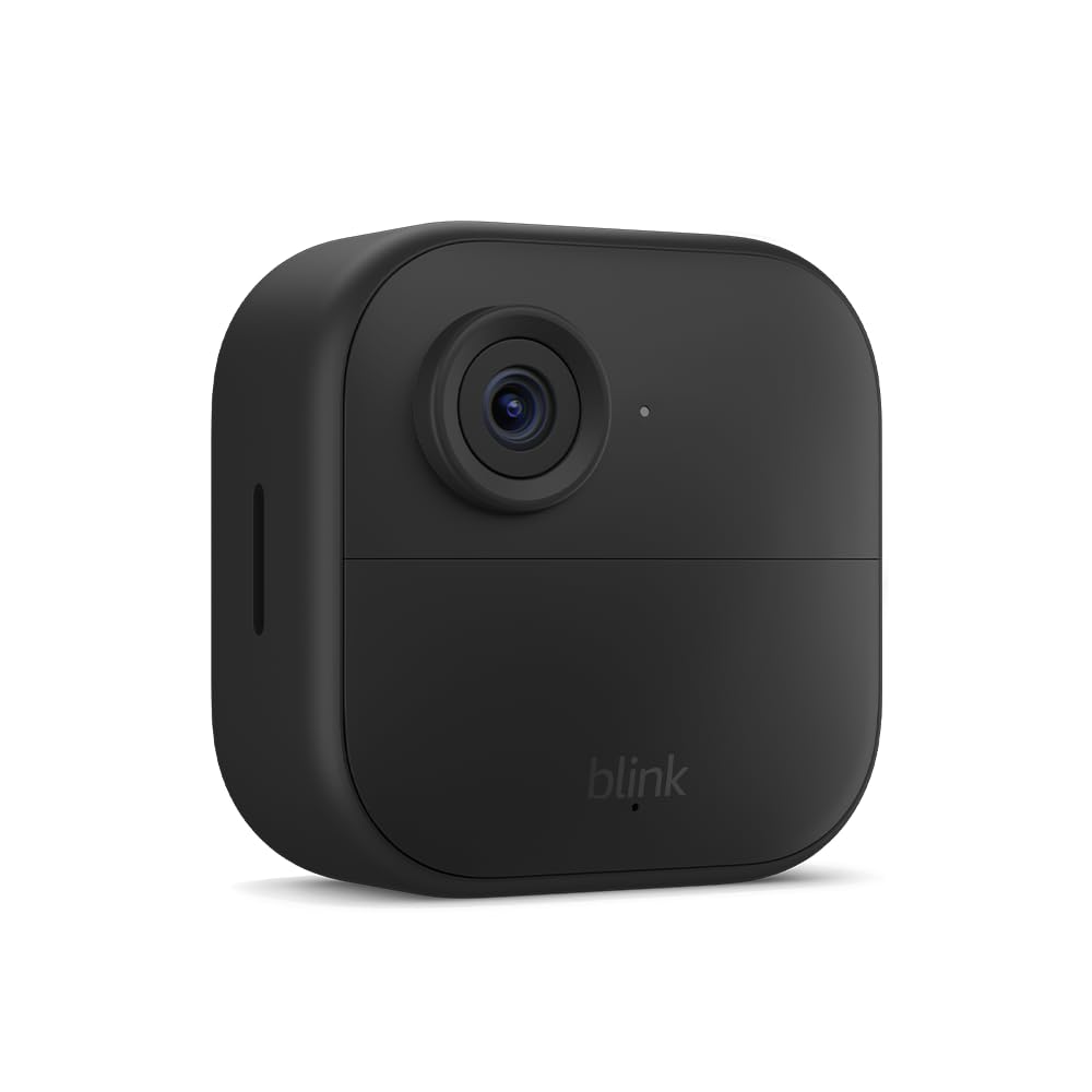 Völlig neues Blink Outdoor 4 (4. Generation) – Kabellose intelligente Sicherheitskamera, zwei Jahre Akkulaufzeit, Zwei-Wege-Audio, HD-Live-Ansicht, verbesserte Bewegungserkennung, funktioniert mit Alexa – 3-Kamera-System 