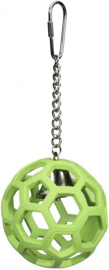 JW Pet Company Activitoys Hol-ee Roller Parrot Toy, 4 Inch Diameter (Colors Vary )