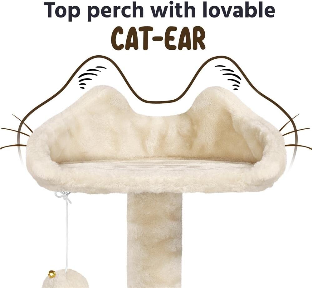 Yaheetech 54in Cat Tree Tower Condo Furniture Scratch Post for Kittens Pet House Play