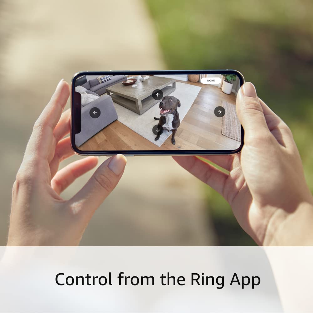 Ring Stick Up Cam Battery | Weather-Resistant Outdoor Camera, Live View, Color Night Vision, Two-way Talk, Motion alerts, Works with Alexa | White