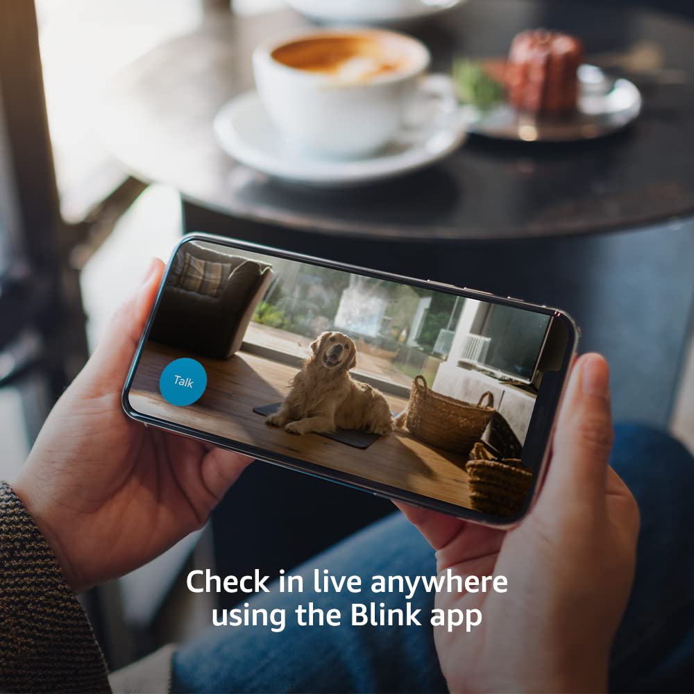 Blink Mini – Compact indoor plug-in smart security camera, 1080p HD video, night vision, motion detection, two-way audio, easy set up, Works with Alexa – 1 camera (Black)