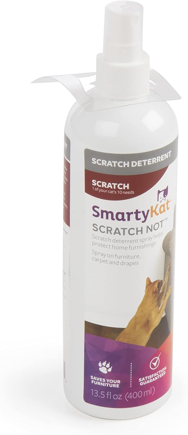 SmartyKat Scratch Not Scratch Deterrent Spray for Cats - 13.5 Fluid Ounces