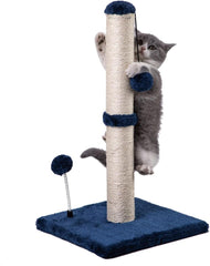 MECOOL 34 Zoll hoher Katzenkratzbaum Premium Basics Kitten Scratcher Sisal-Kratzbäume Bäume mit hängendem Ball für Hauskatzen (34 Zoll für erwachsene Katzen, Beige) 