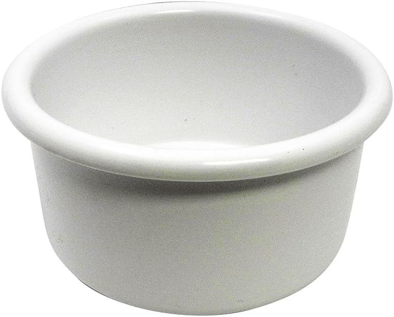 Plato para pájaros de plástico blanco estilo Crock, 16 oz 