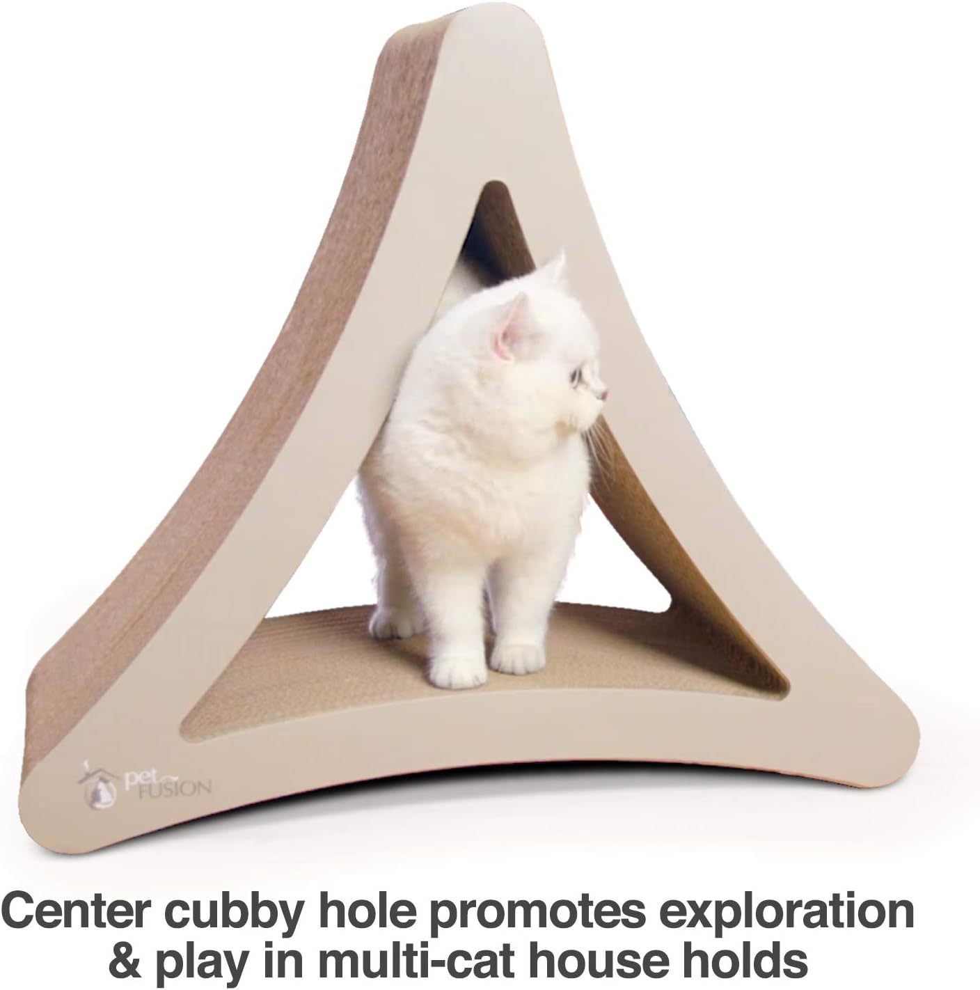 PetFusion Ultimate Cat Scratcher Lounge, Reversible Infinity Scratcher in Multiple Colors. Made from Recycled Corrugated Cardboard, Durable & Long Lasting. 1 Yr Warranty