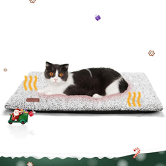 Self Warming Cat Bed Self Heating Cat Dog Mat 24 x 18 inch Extra Warm Thermal Pet Pad for Indoor Outdoor Pets with Removable Cover Non-Slip Bottom Washable