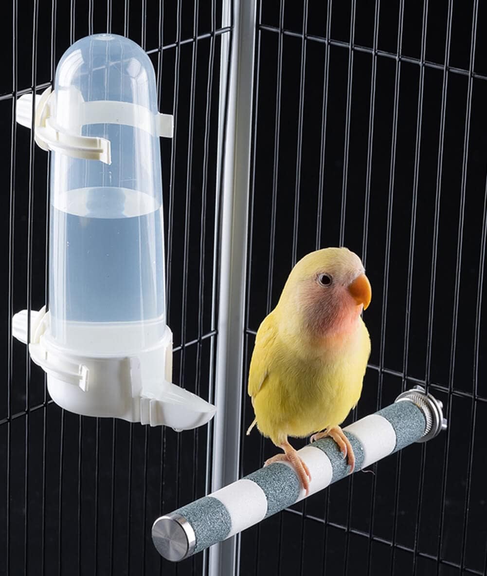 Haustier-Vogel-Wasserspender, 8,45 Fl Oz Papageien-Wasserspender, hängender automatischer Vogelkäfig-Wasserspender, Vogelfutterspender für Sittiche, Wellensittiche, Nymphensittiche, Turteltauben, Kanarienvögel, Finken (1 Stück) 