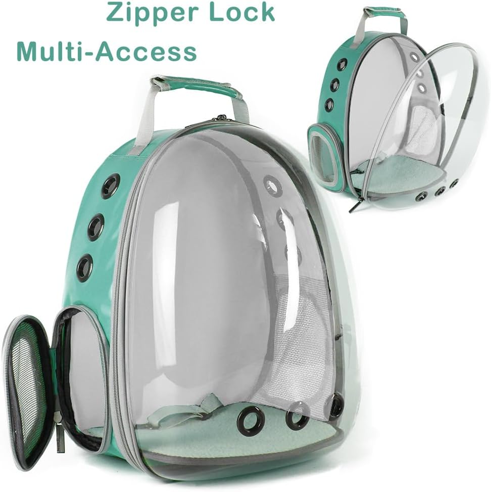 Bird Carrier Cage, Bird Travel Backpack with Stainless Steel Tray and Standing Perch