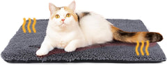 Self Warming Cat Bed Self Heating Cat Dog Mat 24 x 18 inch Extra Warm Thermal Pet Pad for Indoor Outdoor Pets with Removable Cover Non-Slip Bottom Washable