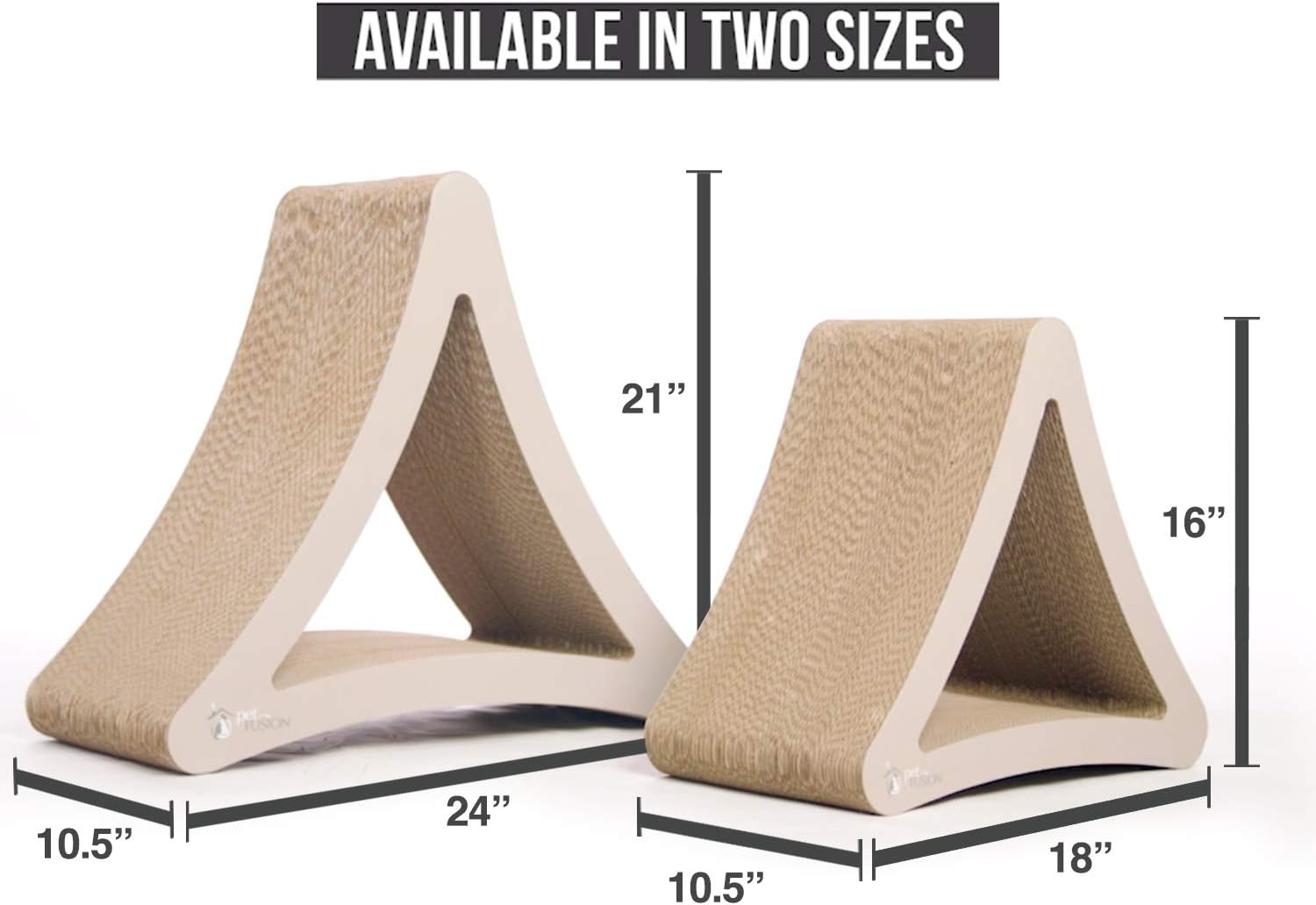 PetFusion Ultimate Cat Scratcher Lounge, Reversible Infinity Scratcher in Multiple Colors. Made from Recycled Corrugated Cardboard, Durable & Long Lasting. 1 Yr Warranty