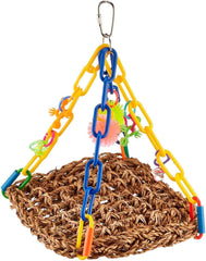 Super Bird Creations SB747 Mini Flying Trapeze Bird Toy, Small Bird Size, 6” x 7” x 9”