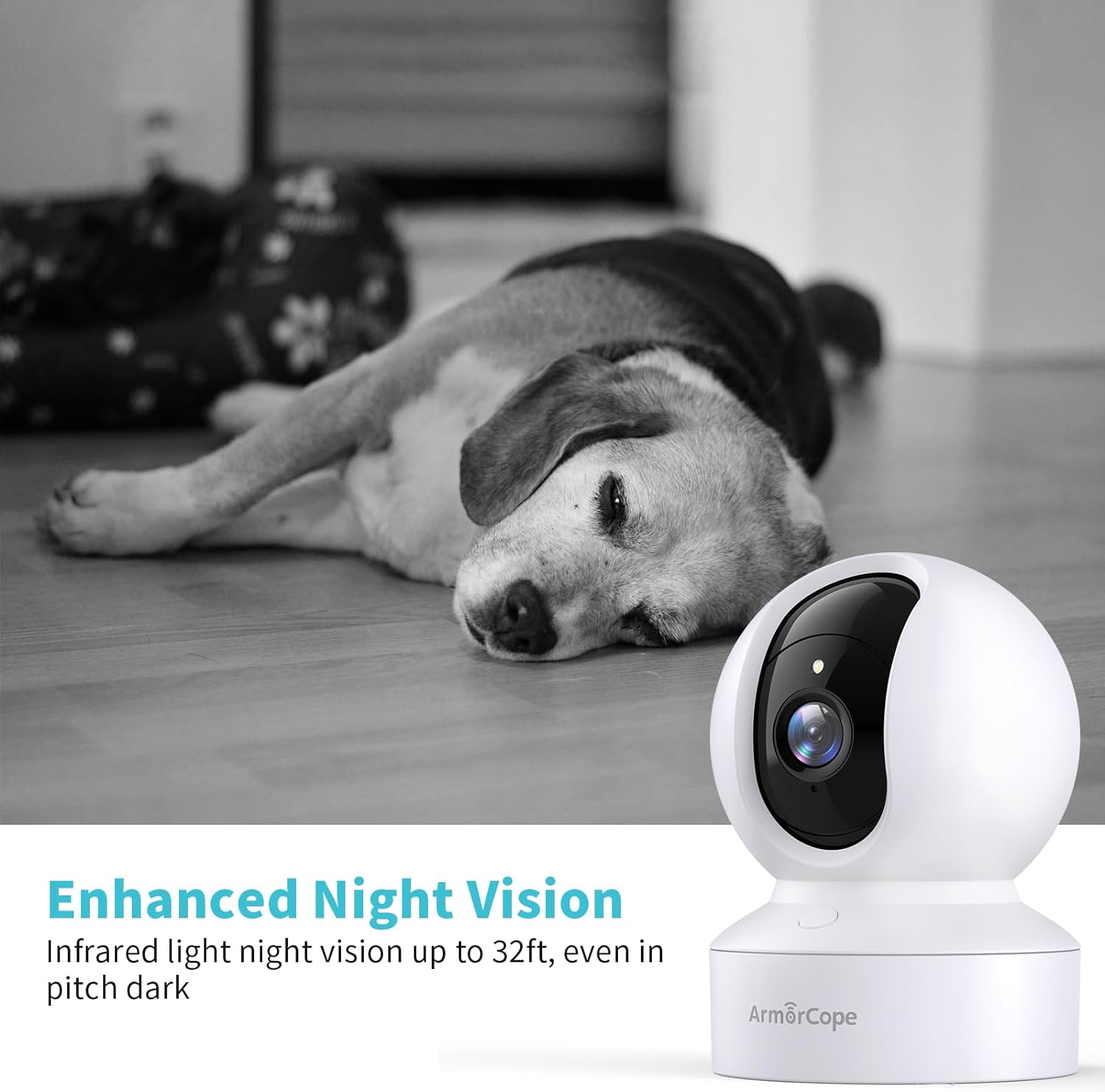 Pet Camera, 2K HD Dog Camera with Phone APP, 360° Pan/Tilt View Puppy Cam, One Click Call for Baby Monitor, MagivPix Night Vision,Motion Tracking Alarm with Cloud/Local SD,Home Indoor Security Cam