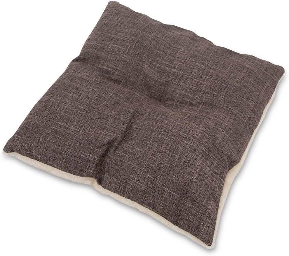 Best Pet Supplies - Cama suave para tienda de campaña para perros y gatos, pana beige, 19 x 19 x alto: 19 pulgadas 