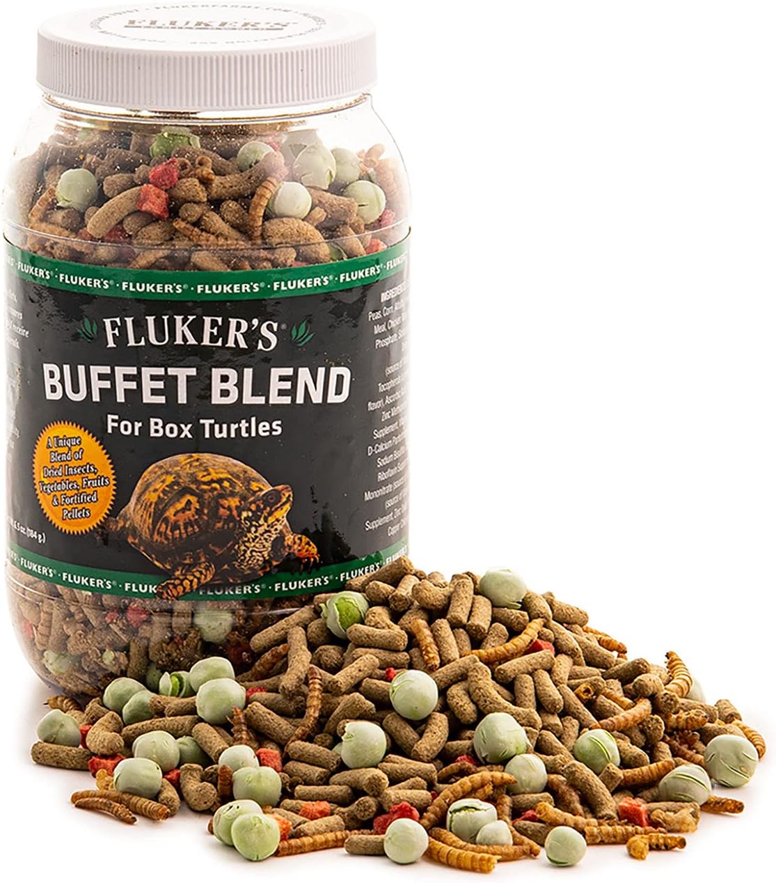 Fluker's 70027 Buffet Blend Box Alimento para tortugas, 11.5 oz 