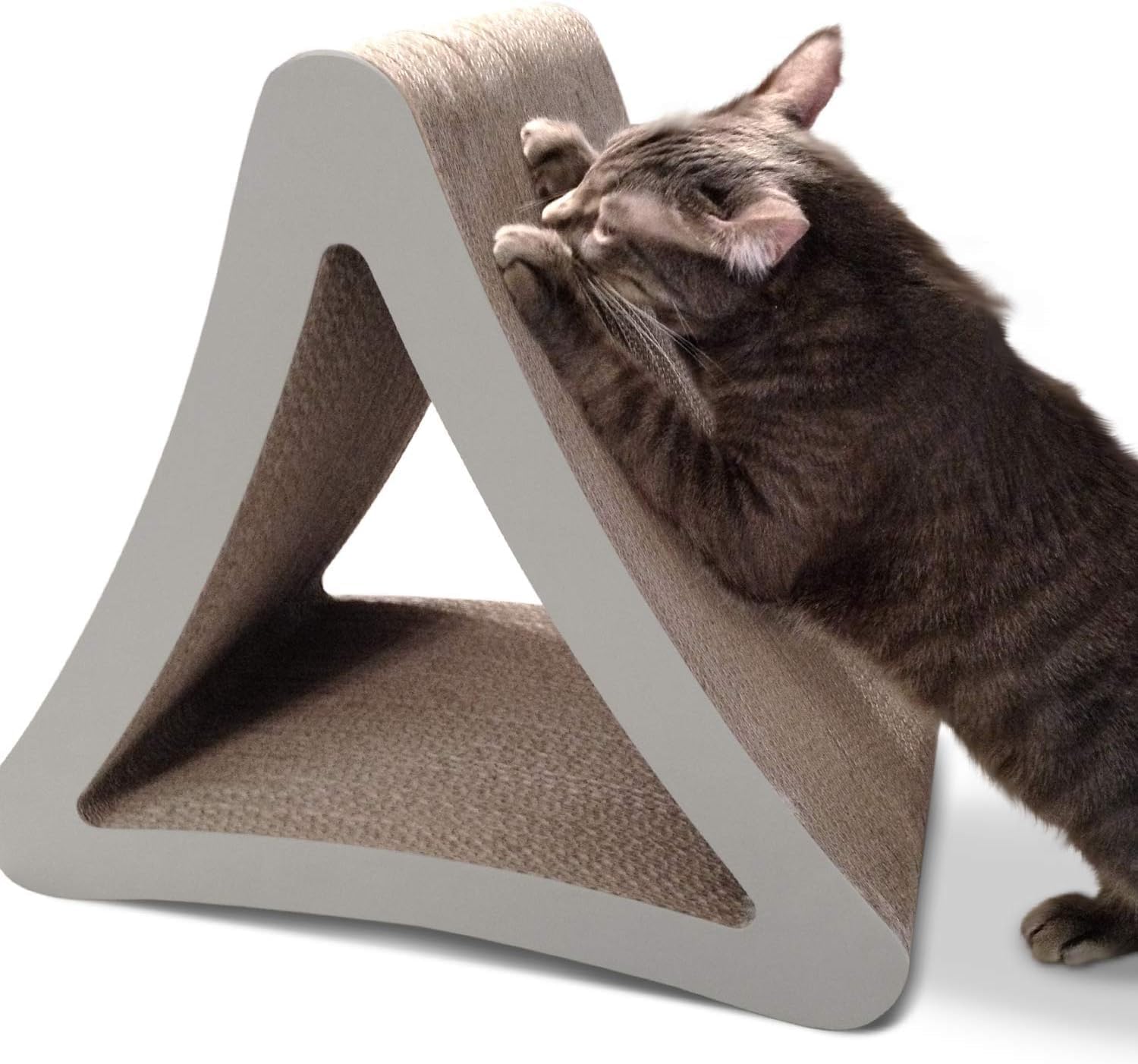 PetFusion Ultimate Cat Scratcher Lounge, Reversible Infinity Scratcher in Multiple Colors. Made from Recycled Corrugated Cardboard, Durable & Long Lasting. 1 Yr Warranty