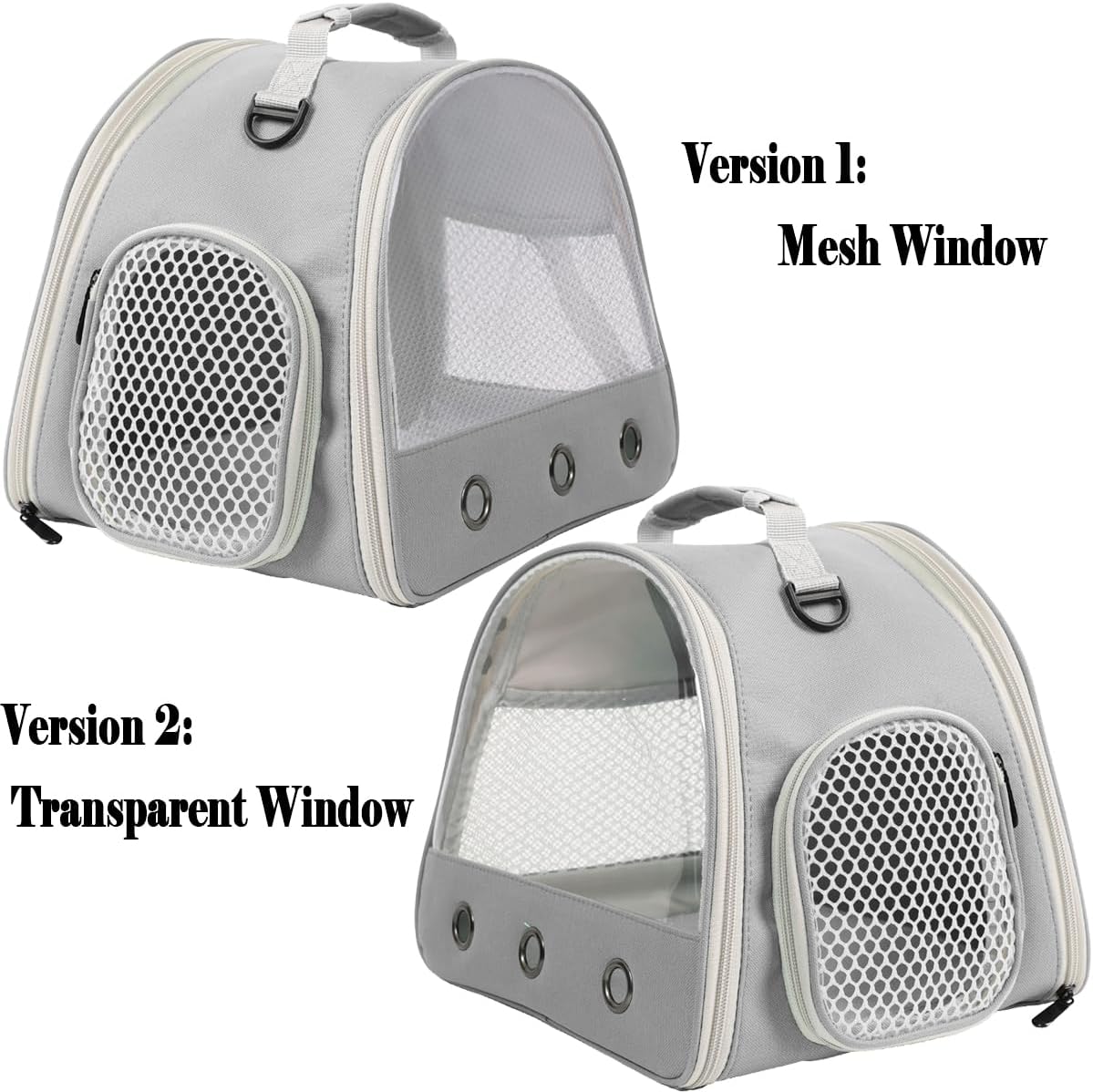 Ventilation Carrier for Bearded Dragon,Guinea Pig Carrier,Guinea Pig Carrier for 2,Reptile Travel Carrier for Lizards Sugar Glider Hedgehog Rat Parrot Birds,Airline Approved Black