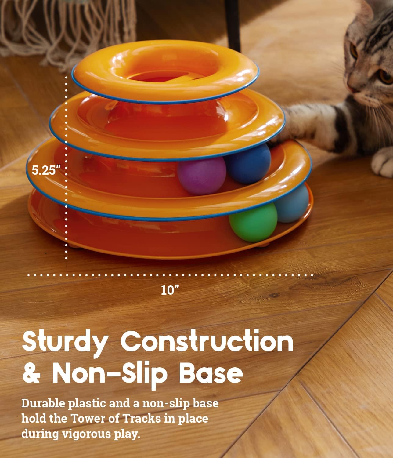 Catstages Chase Meowtain Interactive 4-Tier Cat Track Toy