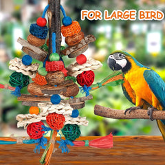 Bird Toys,Parrot Toys Exciting Chewing Fun for Parakeets,Cockatiels,Conures,Lovebirds,African Gray Cockatoos Amazon And Other Small Medium-Sized Parrot Natural Corn Cob Sturdy Nut Exercise The Beak