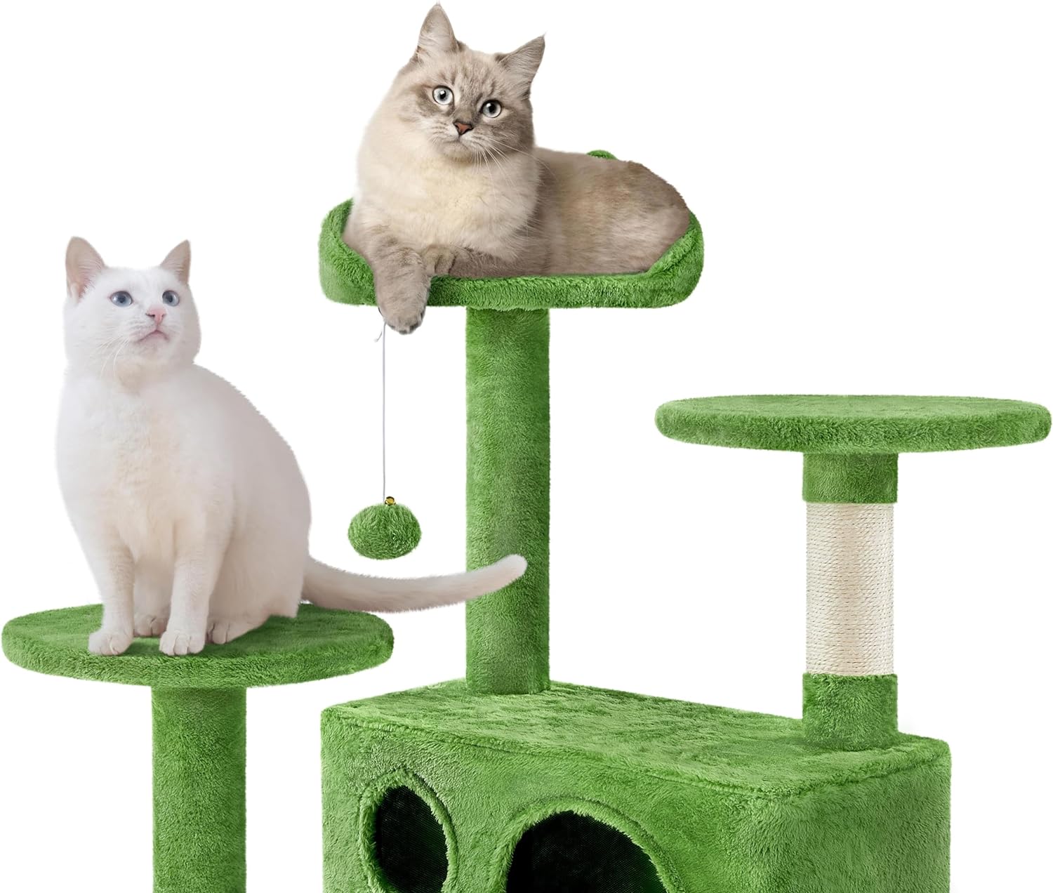 Yaheetech - Torre de árbol para gatos de 54 pulgadas, mueble de condominio, poste rascador para gatitos, casa de mascotas 