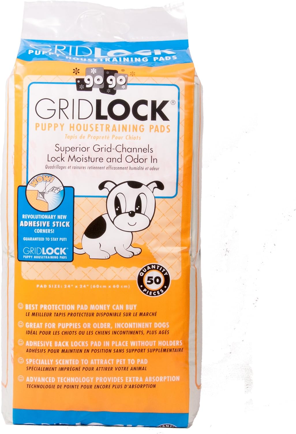 GoGo Pet Products Sticky Back Gridlock Training Pads