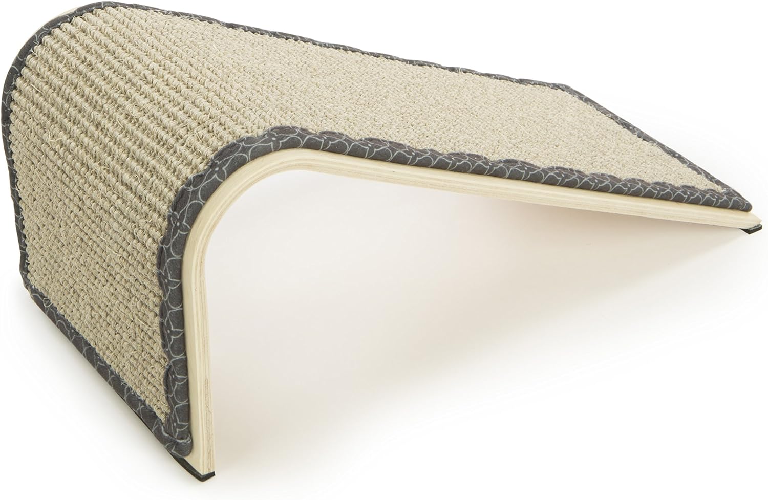 SmartyKat Rampa rascadora para gatos con ángulo de sisal, incluye hierba gatera, natural, talla única 