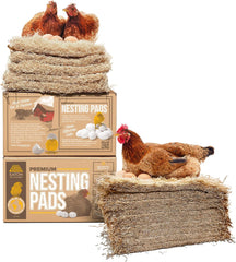 Eaton Pet and Pasture, Premium Laying Hen Nesting Pads, USA Grown & Sustainably Harvested, 13 x 13 (10 Pack)