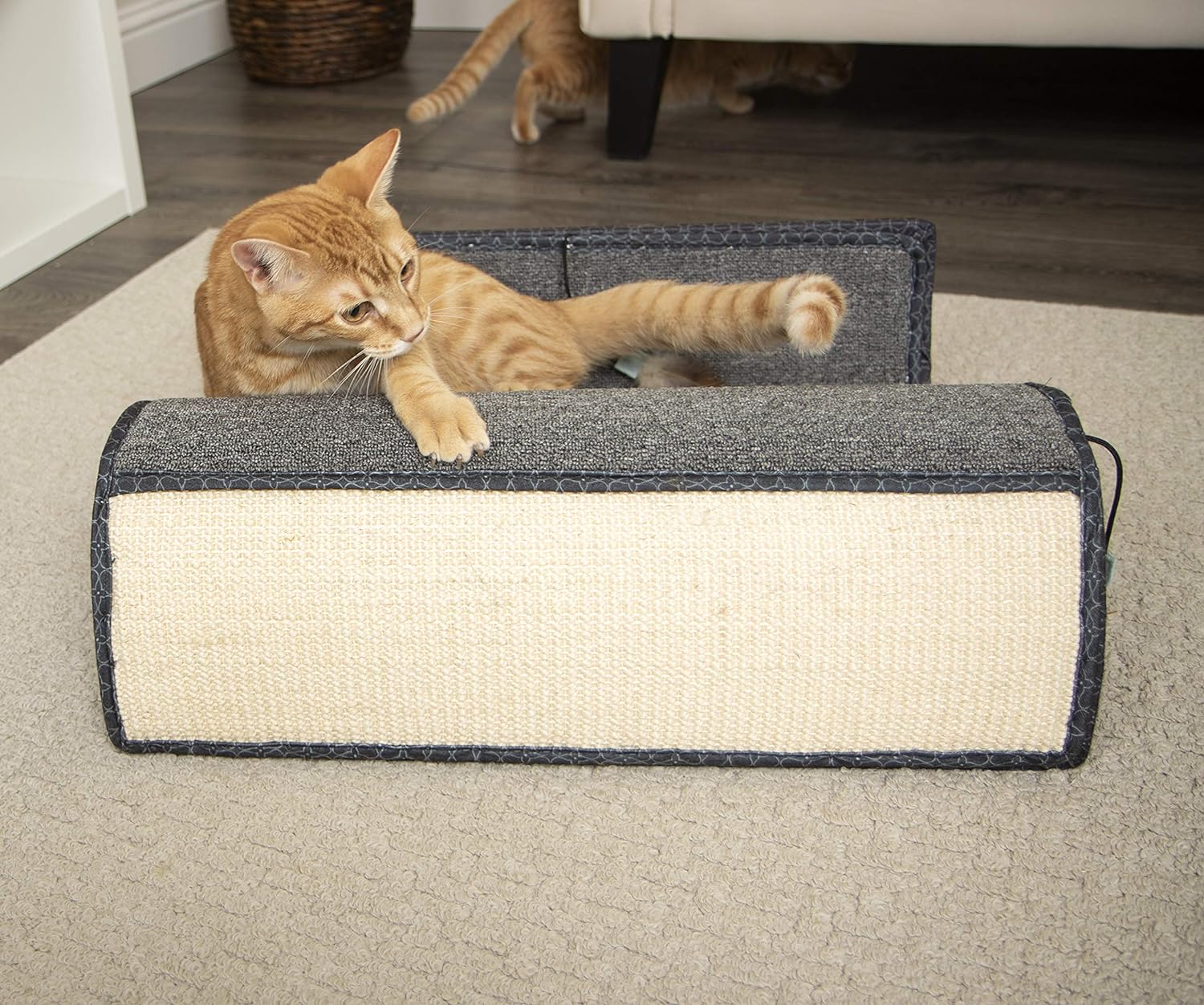 SmartyKat Sisal Angle Cat Scratch Ramp, Includes Catnip - Natural, One Size