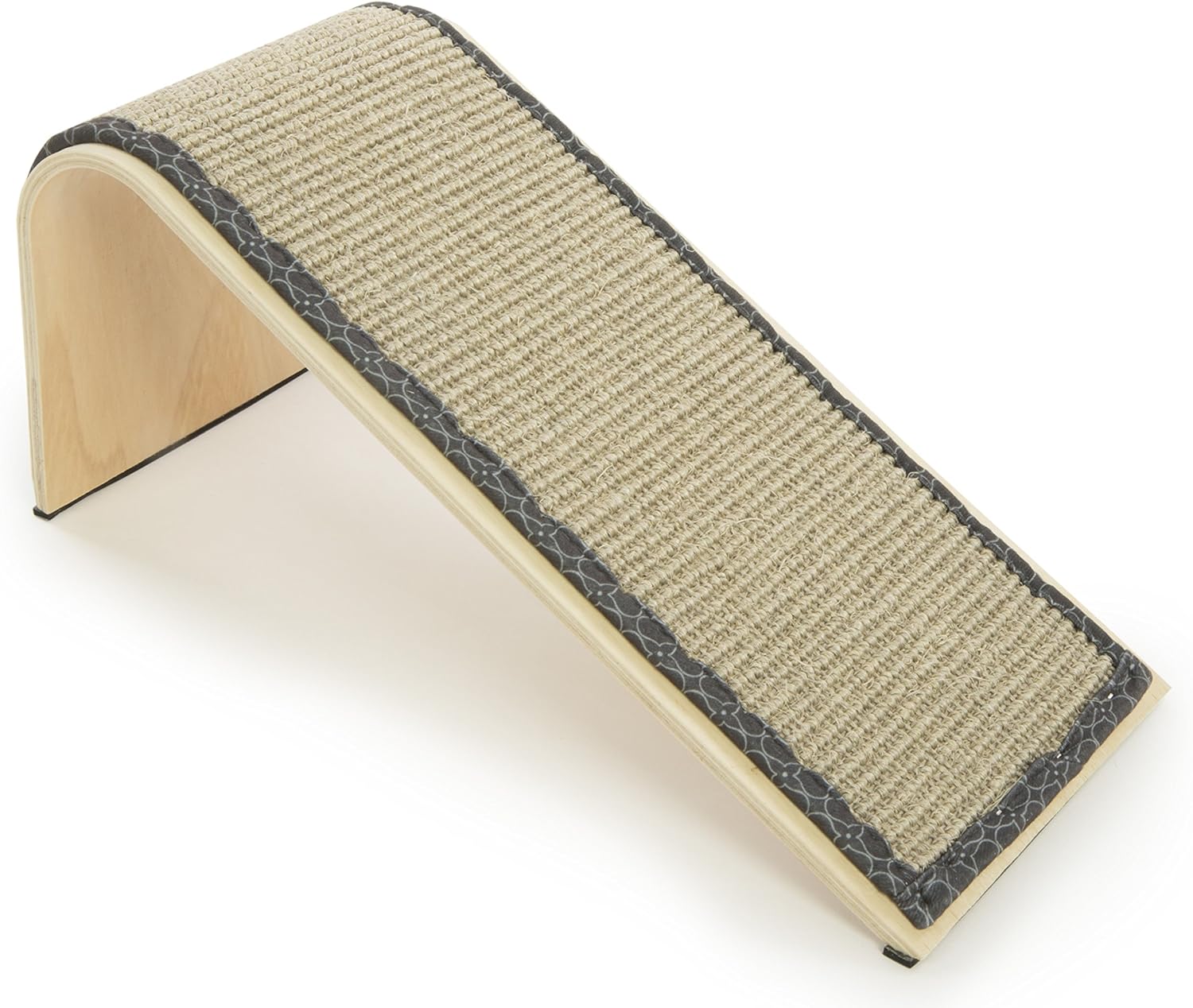 SmartyKat Sisal Angle Cat Scratch Ramp, Includes Catnip - Natural, One Size