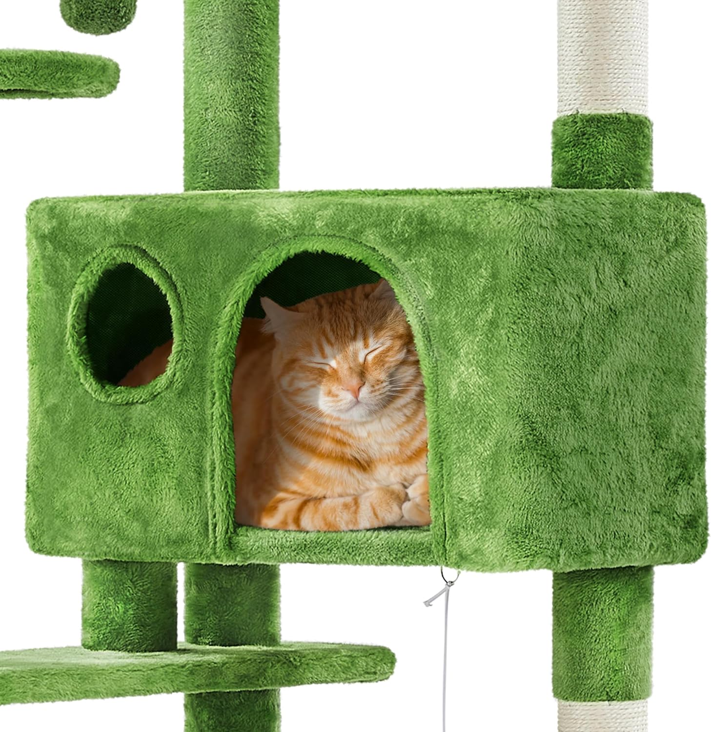 Yaheetech - Torre de árbol para gatos de 54 pulgadas, mueble de condominio, poste rascador para gatitos, casa de mascotas 