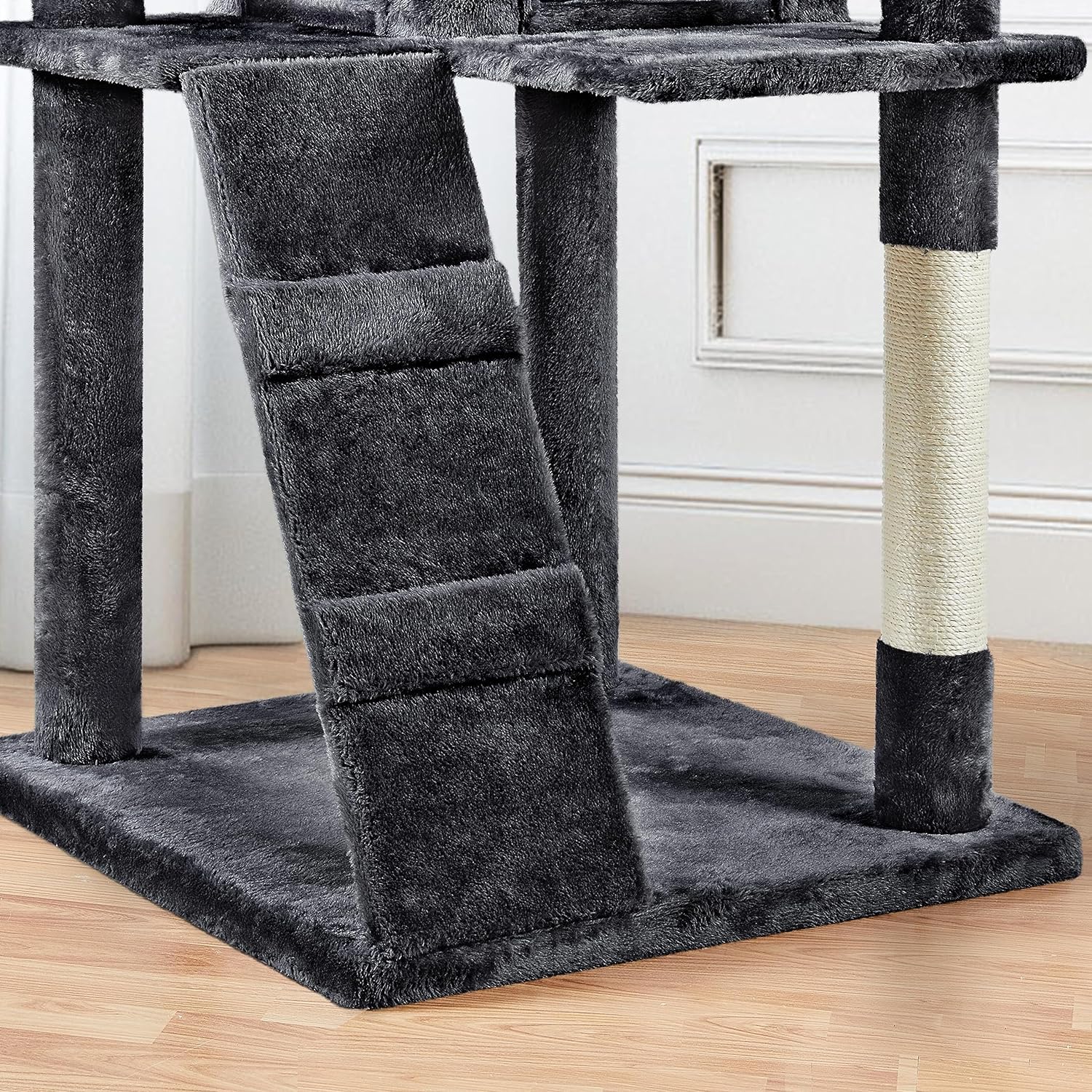 Yaheetech 54in Cat Tree Tower Condo Furniture Scratch Post for Kittens Pet House Play